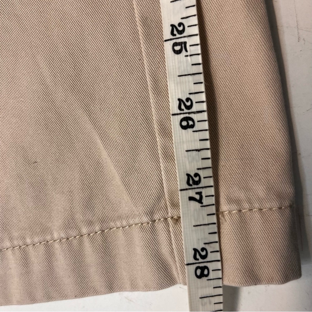 Aritzia TNA 90s Chino Pant Cotton Twill Relaxed Pleated Trousers, Tan, size 10 - Picture 16 of 16